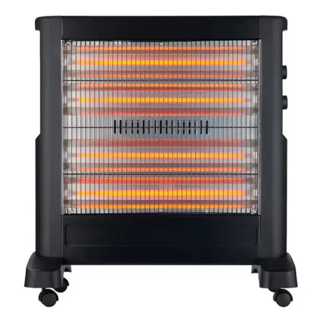 Estufa Cuarzo 4 Tubos Grande - 2300w - Negro- Nex Negro
