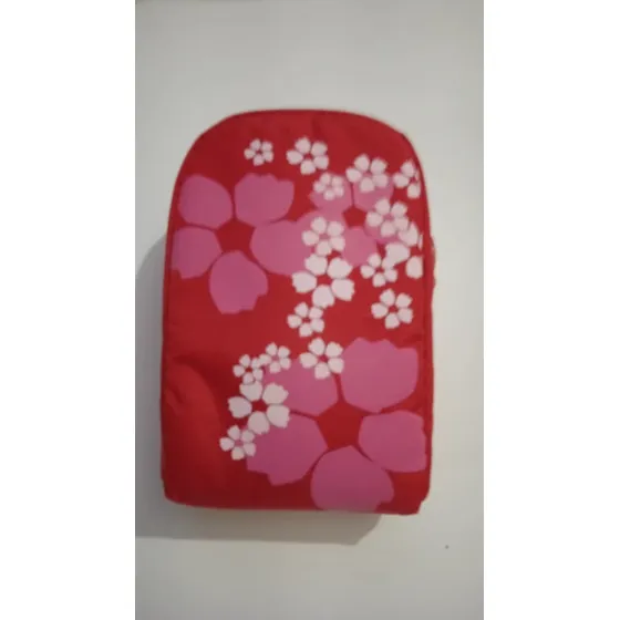 Estuche Para Camara , Color Rojo , Diseño Flores , Nuevo 