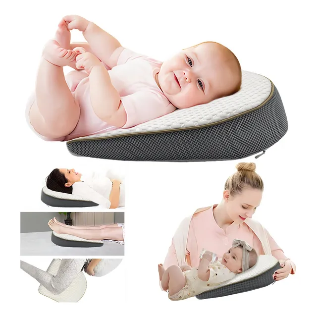 Cojín Antireflujo Bebé Almohada Cuña Colchón Soporte Espuma