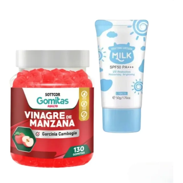 Vinagre De Manzana Sottcor +regalo Bloqueador Aclarante Milk