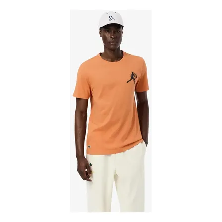Conjunto Lacoste Tennis X Novak Djokovic Laranja Gg