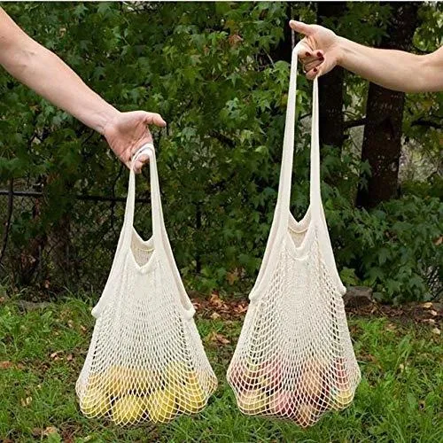 Bolsa Compra Fruit Net  Algodon Reutilizable Asa Larga