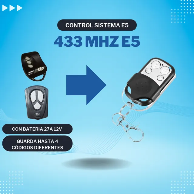 Control Porton E5 Nuevo Modelo Compatible