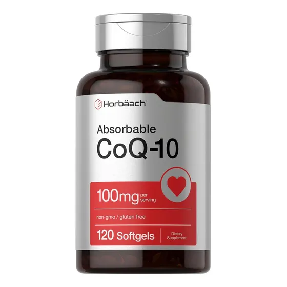 Horbäach Coq-10 100 Mg  120 Cápsulas Suplemento Sin Sabor