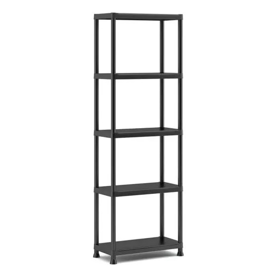 Estante Organizador Plastico 5 Niveles Armable Negro 