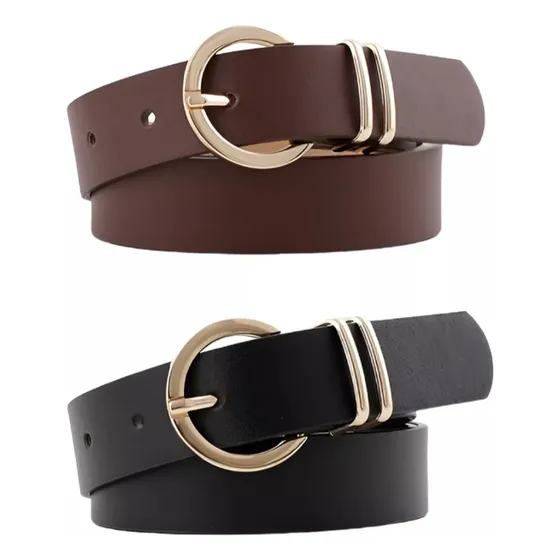 2pcs Cinturón De Mujer Joven Y De Moda Cinturón