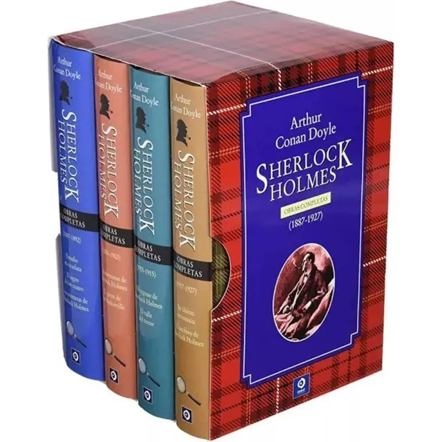 Sherlock Holmes - Estuche Obras Completas - 4 Libros Pasta D