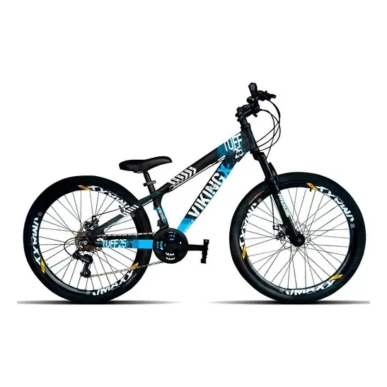 Bicicleta Aro 26 Vikingx Tuff X-25 Grau Freeride Vmaxx Rl