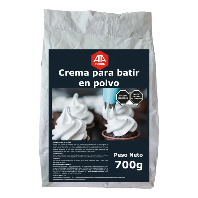Crema Para Batir En Polvo 700g Ata Foods