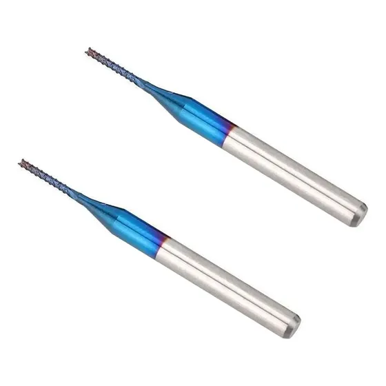2x Fresa De Corte 1mm 3.175mm 1/8 Para Cnc Pcb Circuito Nf-e