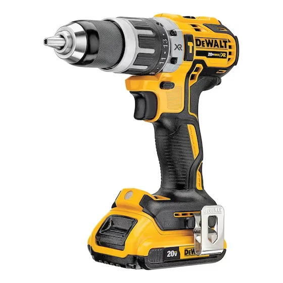 Taladro percutor atornillador inalámbrico de 13mm DeWalt DCD796D2 20V + 2 baterías de 2Ah + accesorio con maletín de transporte 20V