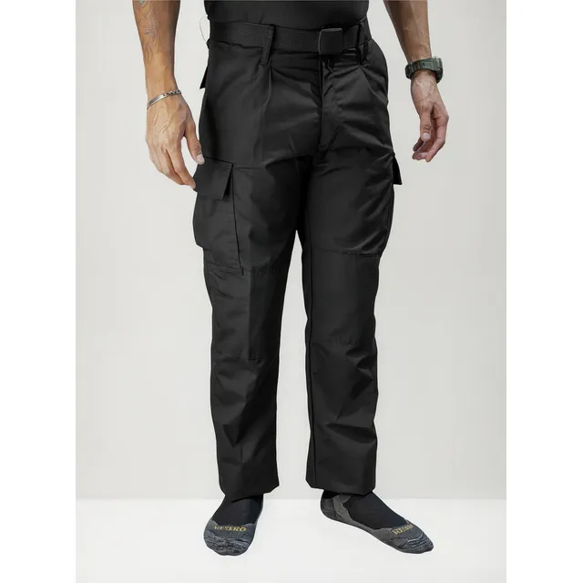 Pantalón Táctico Policía Ripstop Antidesgarro Negro
