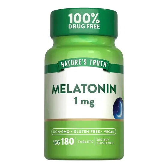 Melatonina 1 mg Nature's Truth, para un Descanso Reparador (180 Tabletas) | Cuotas sin interés