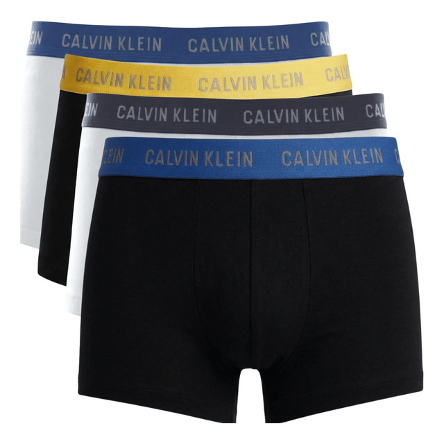 Kit 4 Cuecas Calvin Klein Ck Low Rise Trunk Algodão Original Kit 4 Cuecas Calvin Klein Ck Low Rise Trunk Algodão Original