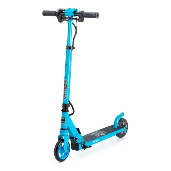 Scooter Eléctrico Plegable Azul Equipado 16 Km/h Xootz Scooter Eléctrico Plegable Azul Equipado 16 Km/h Xootz
