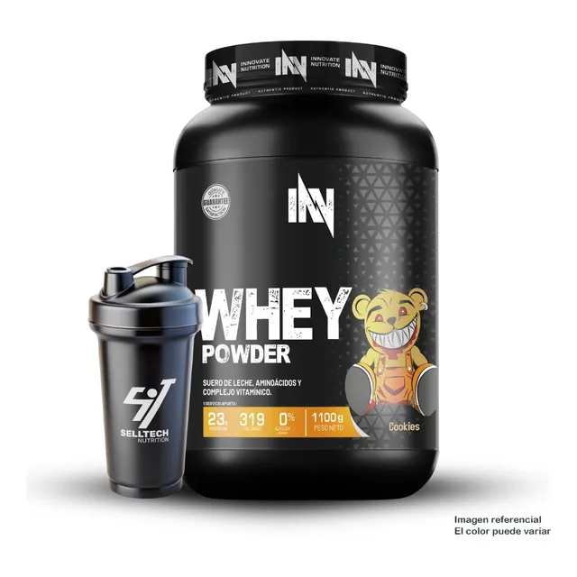 Proteína Whey Powder 1.1kg Cookies + Shaker