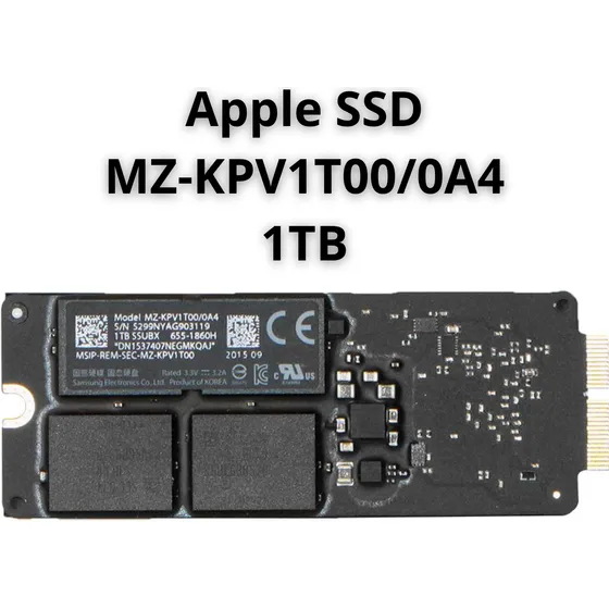 Sdd Apple 1tb | Mz-kpv1t00/0a4 | Macbook Pro 13 A 15 | Usado