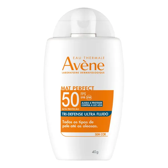 Protetor Solar Facial Tri-Defense Mat Perfect Sem Cor 40g Avène