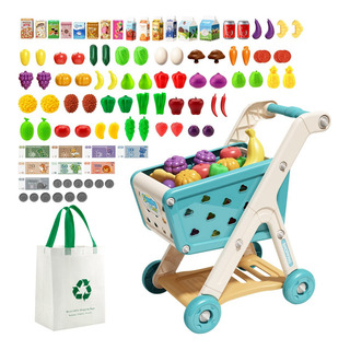 Carrito De Compras Supermercado Juguete Con 98accesorios Carrito De Compras Supermercado Juguete Con 98accesorios
