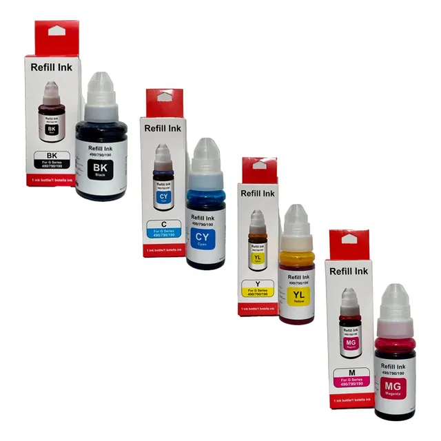 4 Tintas Gi-190 Genérica Para Cano G2111 G3100 G3102 G3110