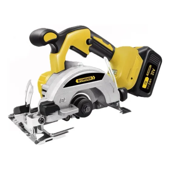 BOMDER Professional BOM-9706 serra circular kit 3 laminas 4 angulos ajustaveis bateria 21v