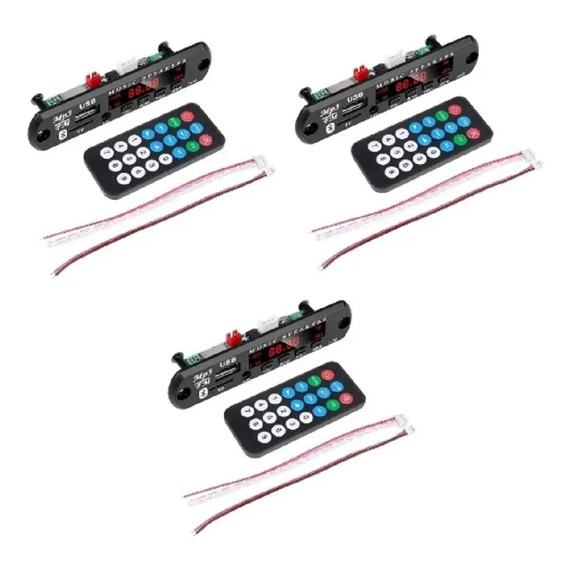 3 Modulo Compatible Con Mp3 Reproductor Bluetooth Usb Radio