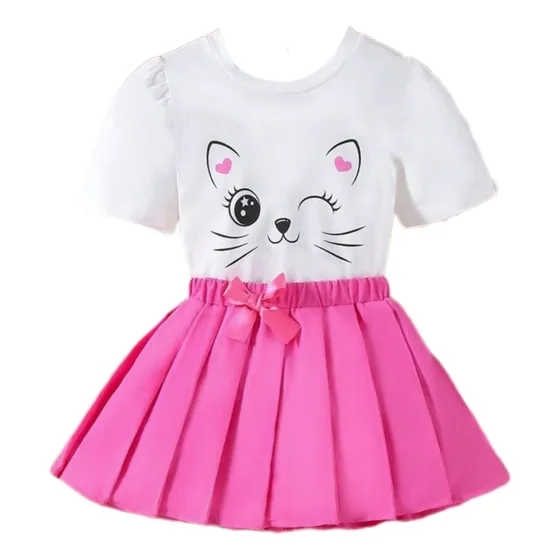 Conjunto Para Niña De Falda