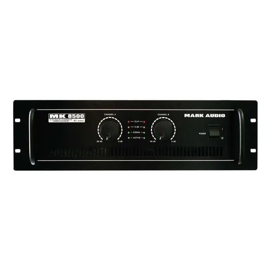 Amplificador Mark Audio Mk 8500 1500w Potencia Profissional
