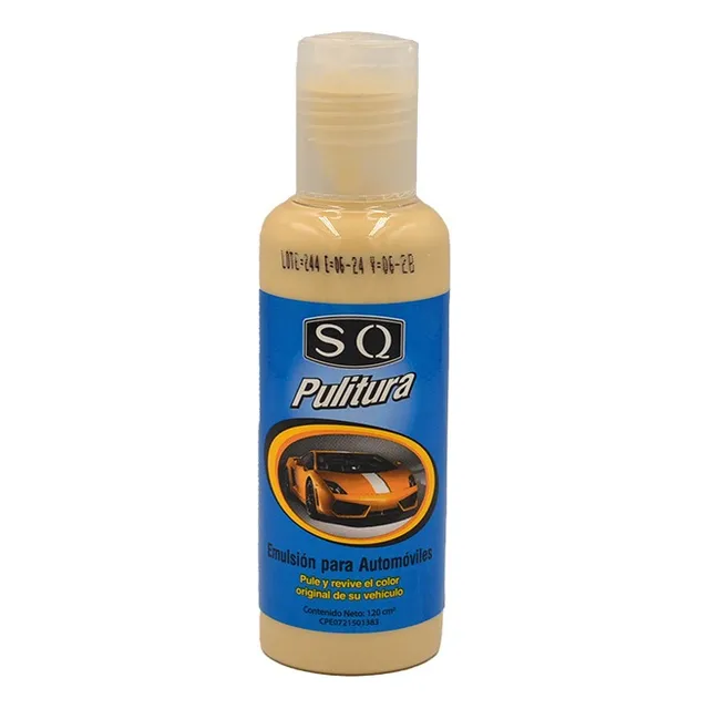 Pulitura Cera Emulsion Sq Para Pulir Carro Camioneta 120ml