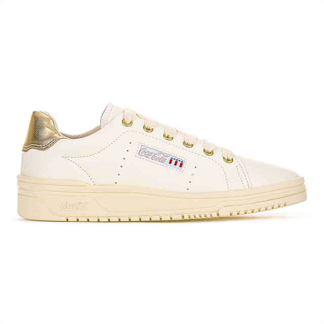 Tênis Feminino Baixo Coca-cola March Branco Conforto Leve