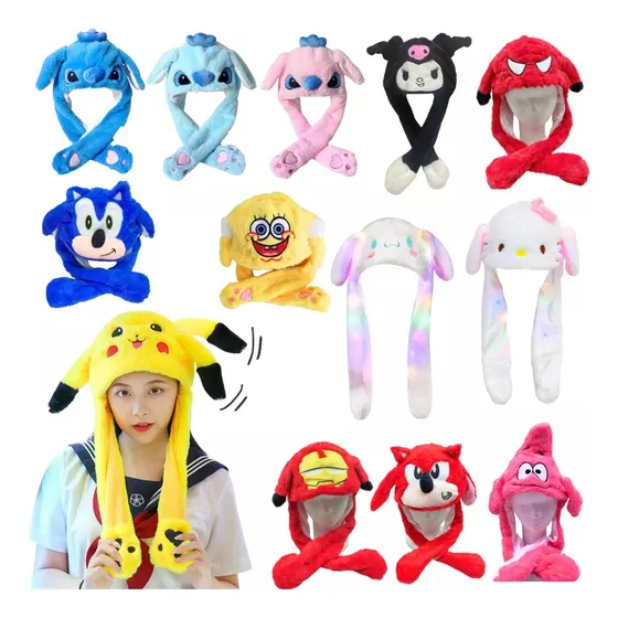 Gorro Orejas Móviles Y Luces Led