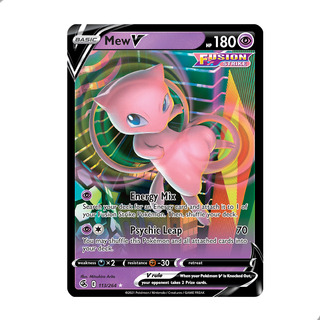 Carta Mew V 113/264 Português, Inglês Ultra Rara + Brindes Carta Mew V 113/264 Português, Inglês Ultra Rara + Brindes