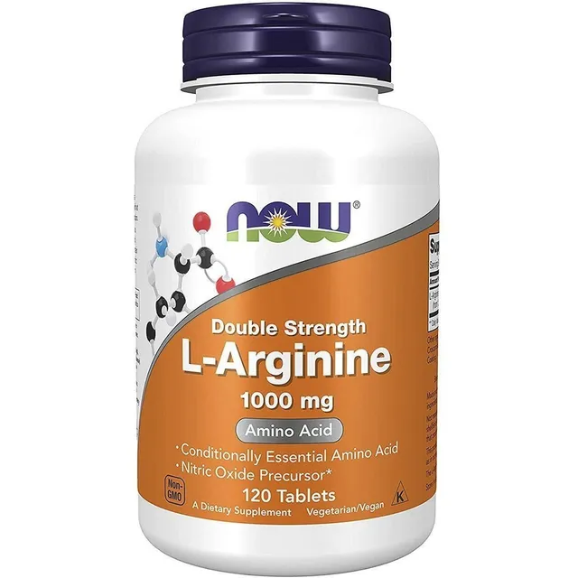 L-arginina 1000 mg 120 comprimidos de Now Foods importada original de EE. UU.