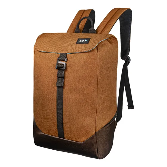 Mochila Para Notebook Vintage T-go Urbana Reforzada Unisex Color Milk Chocolate