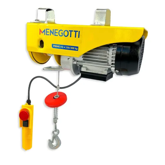 Guincho Talha Coluna Prime Mgc 150/300kg Menegotti 220V