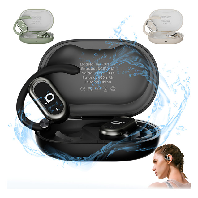 Fone De Ouvido Sem Fio Basike Bluetooth 5.4 Proteção Ipx5 Fone De Ouvido Sem Fio Basike Bluetooth 5.4 Proteção Ipx5