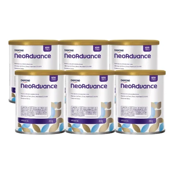  Neoadvance Fórmula Infantil Em Pó 400g Kit 12 Latas Sabor Neutro