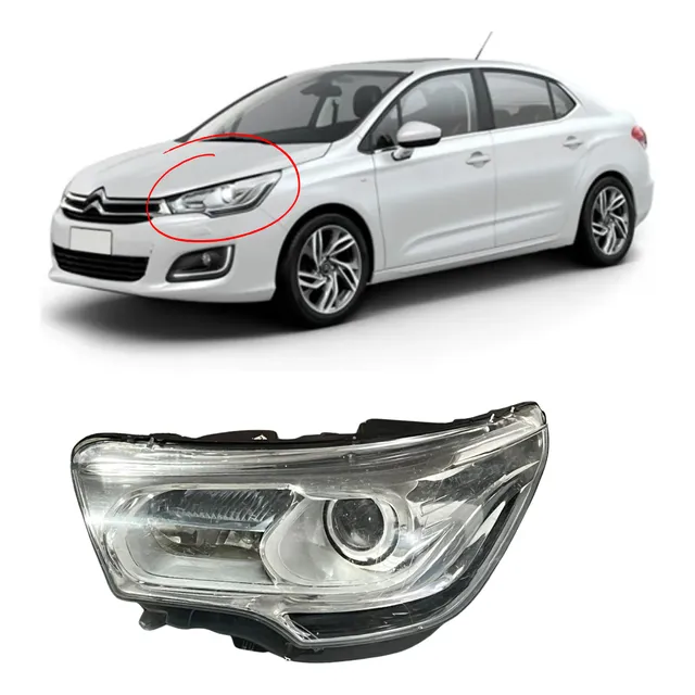 Farol Esquerdo Led Citroen Ds4 C4 Louge 12 13 2014 2015 2016