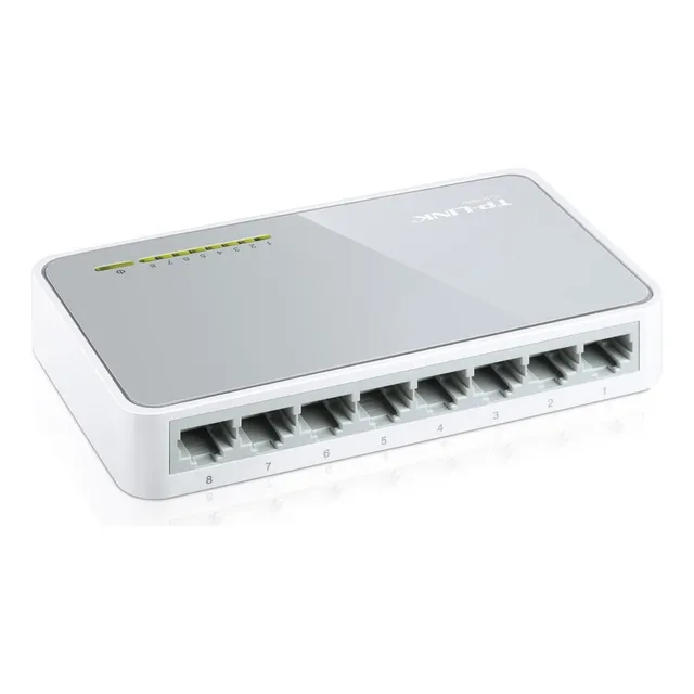Tp-link, Switch De Escritorio 8 Puertos 10/100, Tl-sf1008d