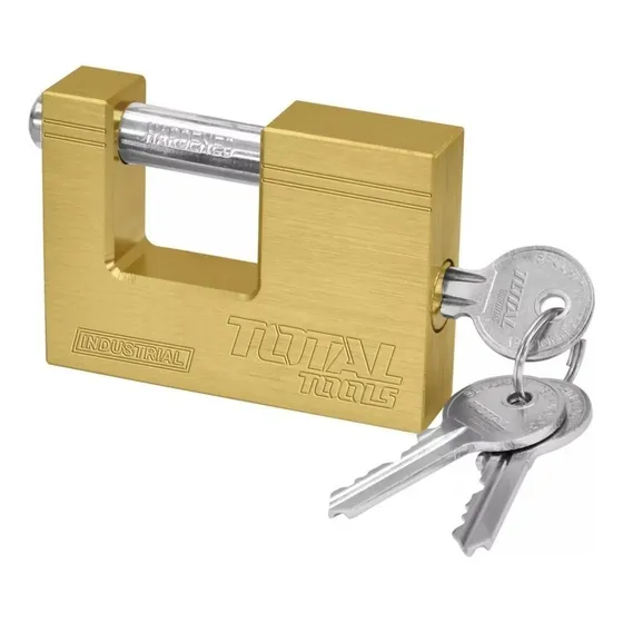 Candado Antipalanca Bronce Macizo 80mm Total Tlk32803 I Fg
