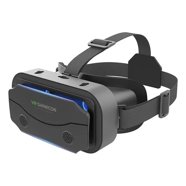 Casco De Realidad Virtual 3d Ajustable 3d Vr Gafas Celular Color Negro