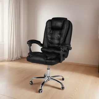Cadeira De EscritĂłrio Presidente Executivo ReclinĂĄvel Com Regulagem De Altura | Magazine Decor Cor Preto Cadeira De EscritĂłrio Presidente Executivo ReclinĂĄvel Com Regulagem De Altura | Magazine Decor Cor Preto