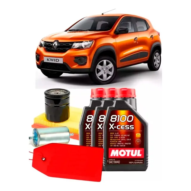 Cambio De Aceite Y Filtro Renault Kwid Motul 5w40 Service