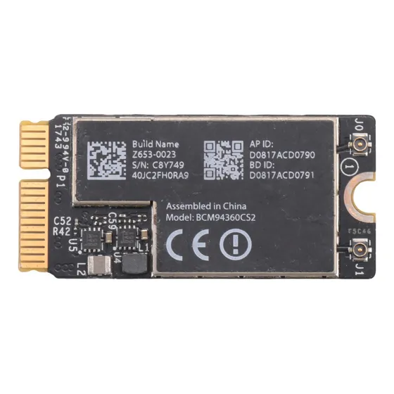 Placa Wi-fi Sem Fio Bcm94360cs2 4.0 802.11ac Hackintosh Maco