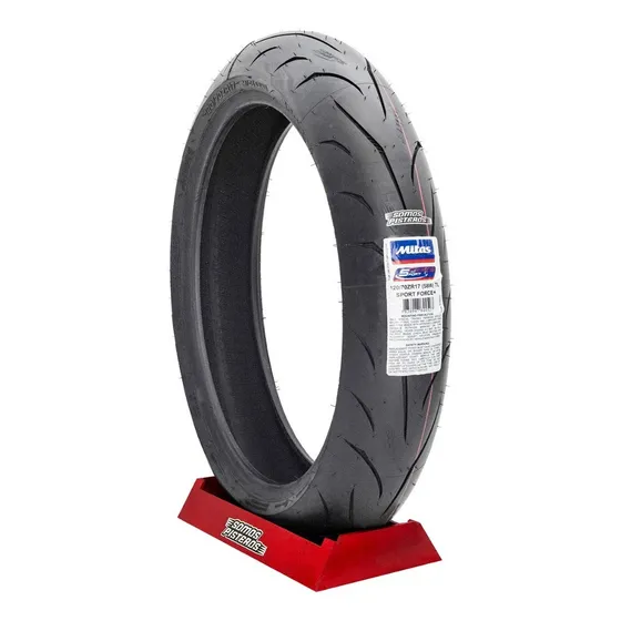 Llanta Mitas Delantera 120/70zr17 Sport Force+ Radial Uso Sin Cámara 58w