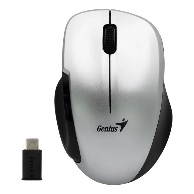 Mouse Ergo 8200s Genius Inalámbrico Tipo-c Silver