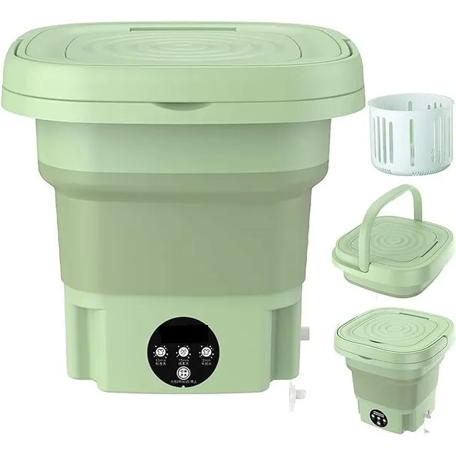 Mini Lavadora Portátil Plegable 2 En 1 Centrifugado