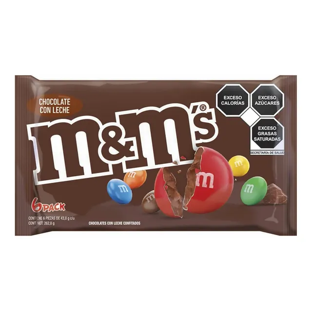 Lunetas M&m's Chocolate 6 Piezas