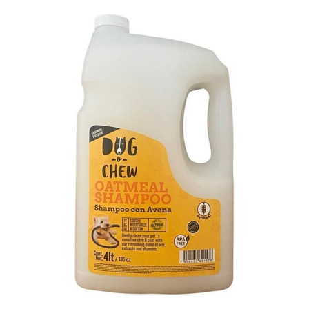 Dog-o-chew, Shampoo Para Perro Con Avena 4 Lt, Premium Dog-o-chew, Shampoo Para Perro Con Avena 4 Lt, Premium