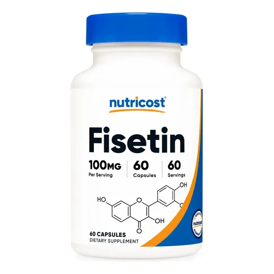 Suplemento Nutricost, Cápsulas De Fisetina, 100 Mg, 60 Cápsu